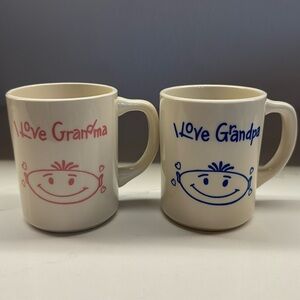 Vintage Love Grandma & Grandpa Mugs
